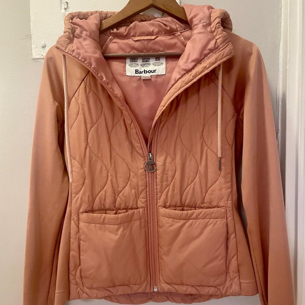 Best price - BARBOUR Quilted Strathmore Jacket, Dusty Pink Size 6 US
